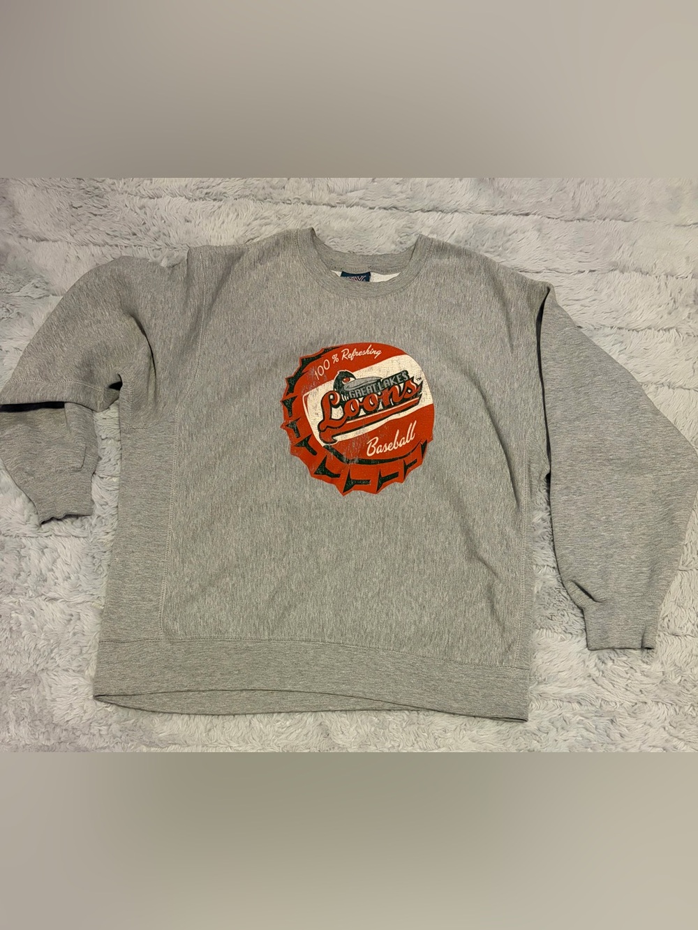Men's Grey Great Lakes Loons Sweatshirt